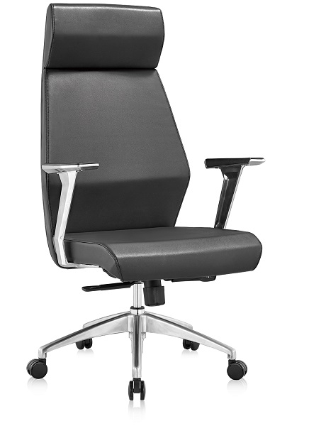 comfortable pu leather high quality executive chair with aluminum base factory supply