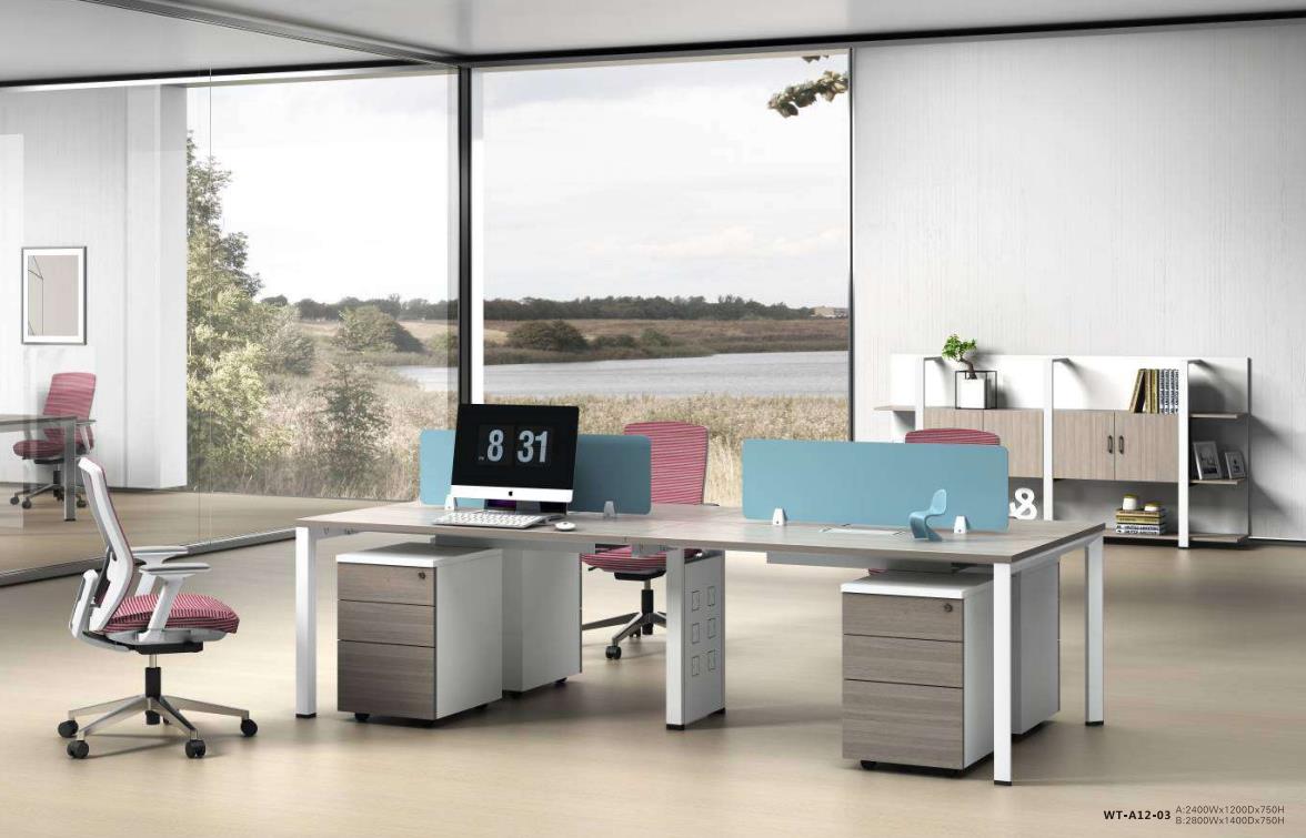 Factory Supply Office desk Computer Desk With Partitioner and drawer